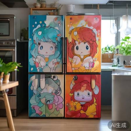 美国通用(GE)冰箱售后热线平台科普۞双开门冰箱身材动漫：时尚家居新宠